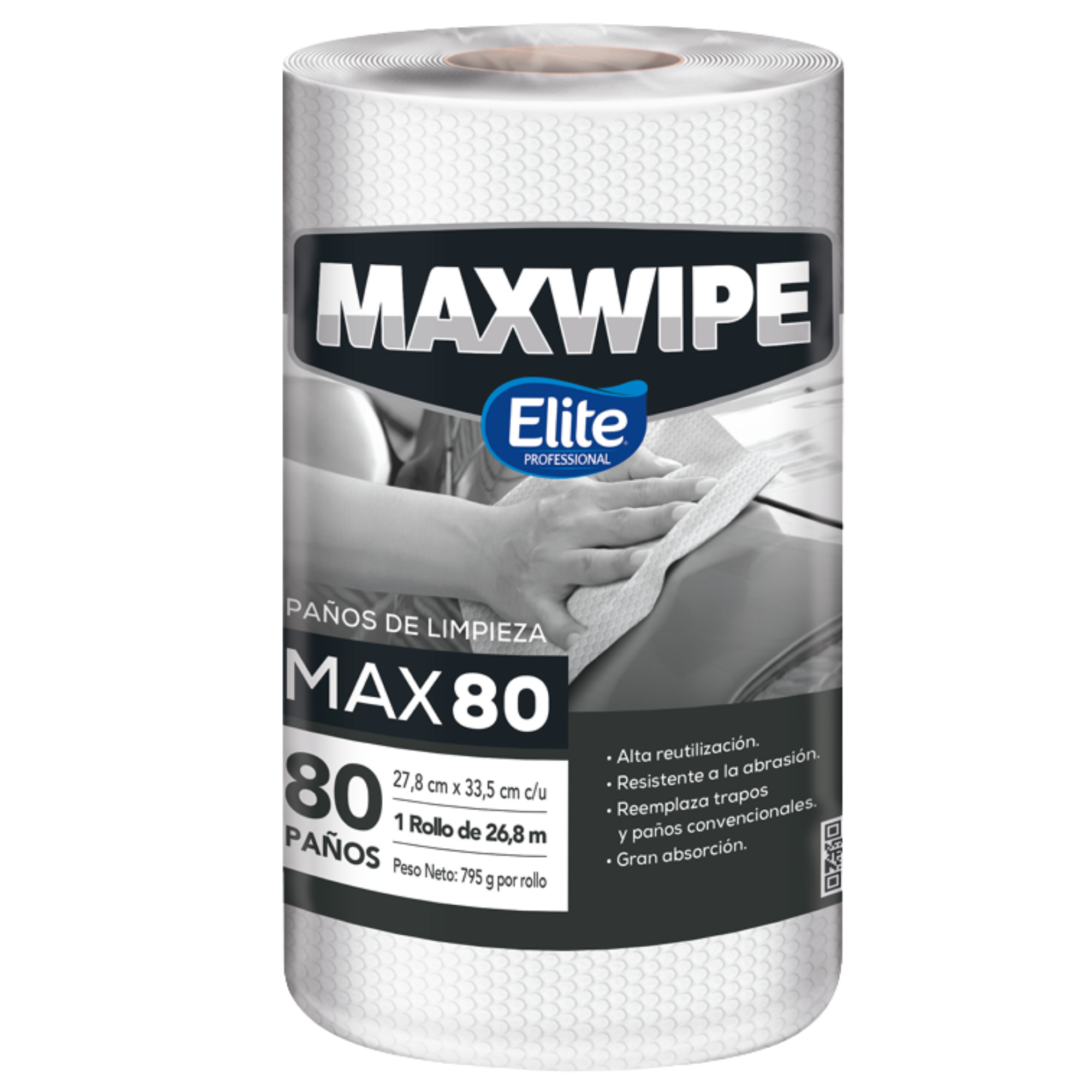 PAÑO MULTIUSO BLANCO MAXWIPE 80 - 80 PAÑOS 361712