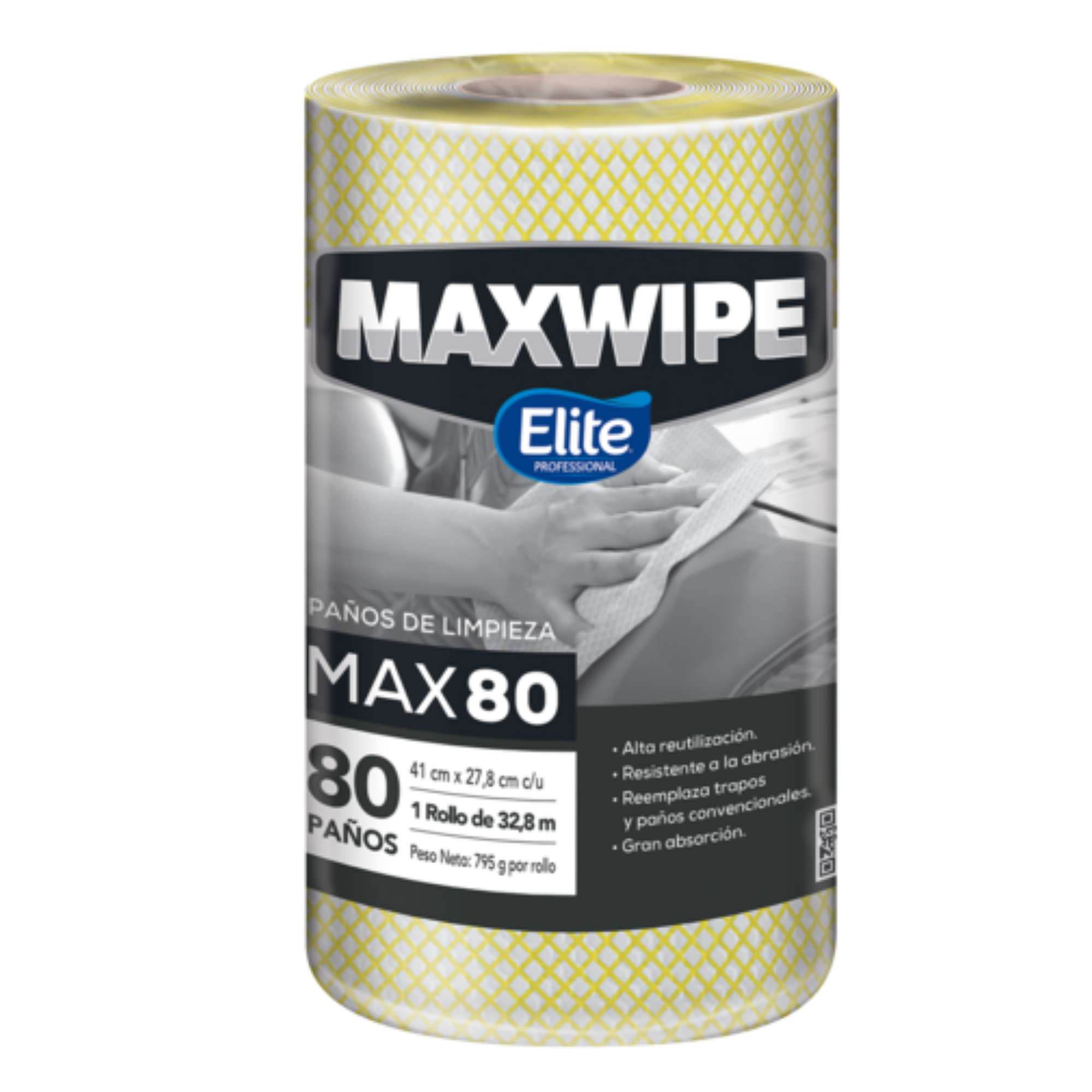 MAXWIPE MAX80 AMARILLO TRABAJO PESADO 361782