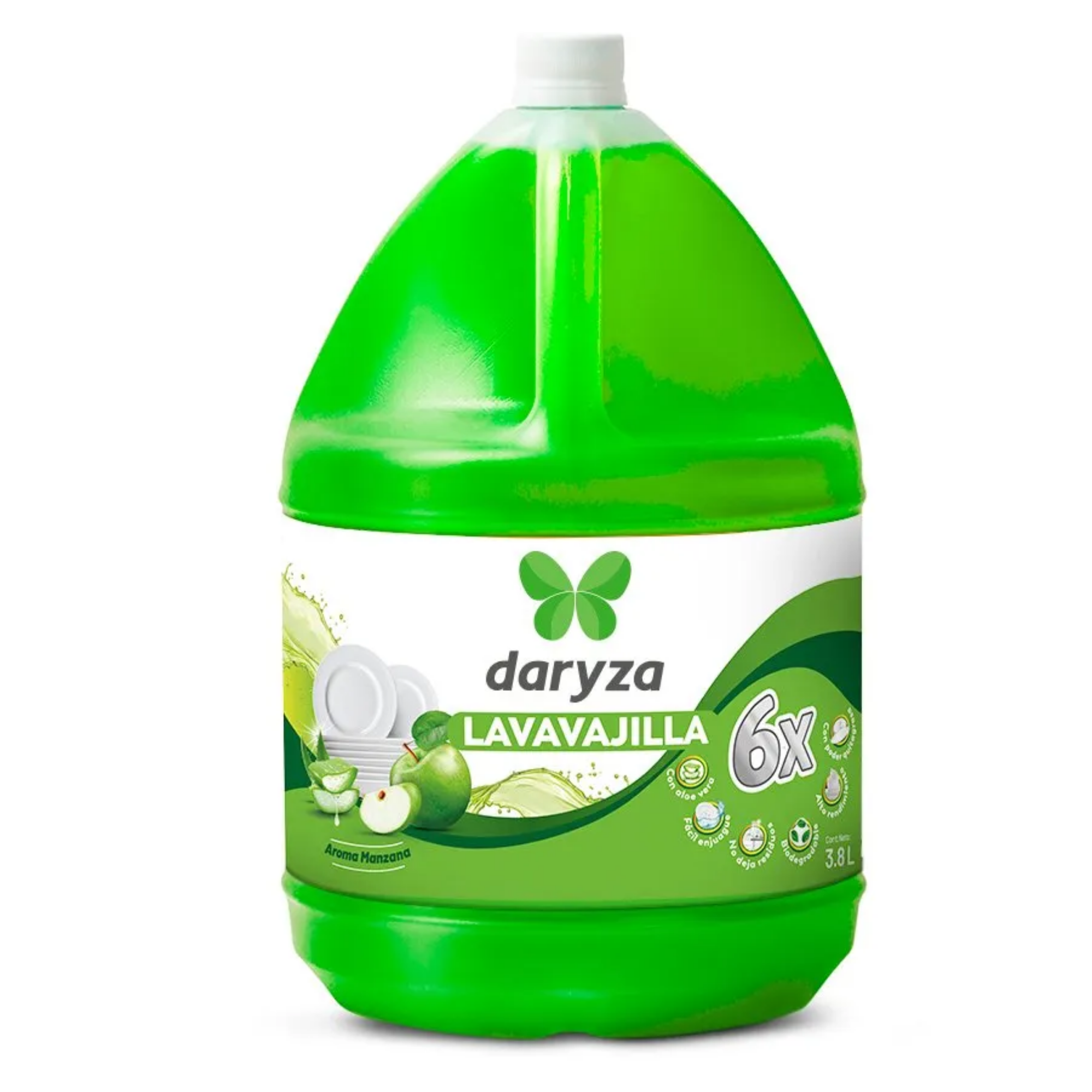 GEL LAVAVAJILLA MANZANA X GALON 3.8 LTS - DARYZA