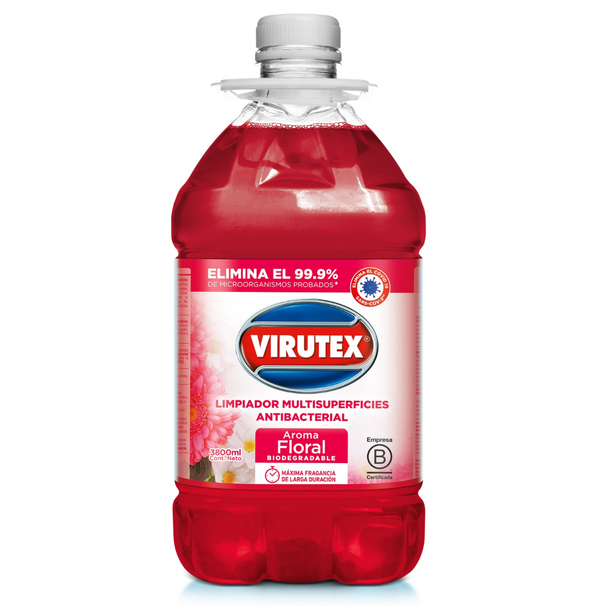 LIMPIADOR ANTIBACTERIAL FLORAL GLN 3.8LTS - VIRUTEX