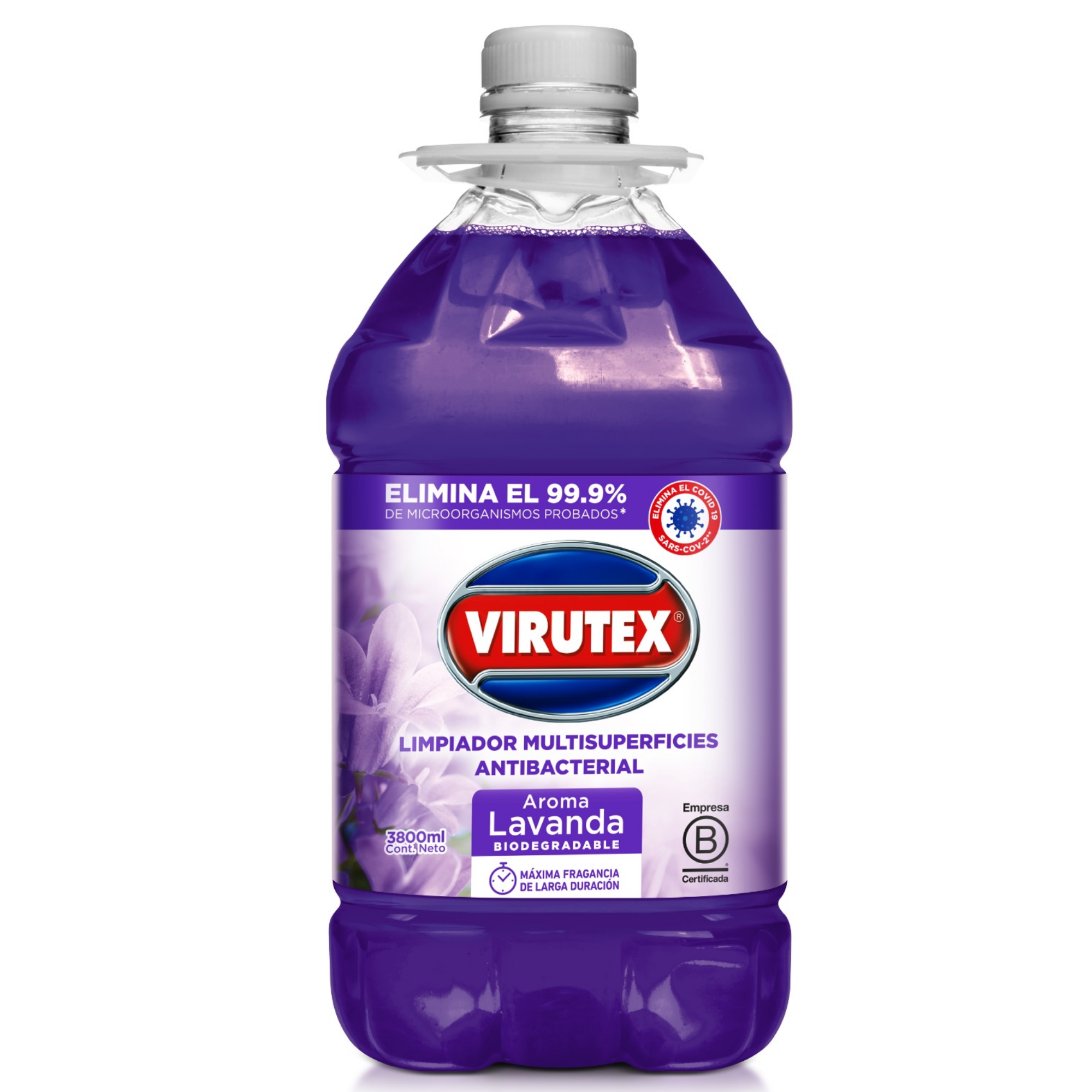 LIMPIADOR ANTIBACTERIAL LAVANDA GLN 3.8LTS - VIRUTEX