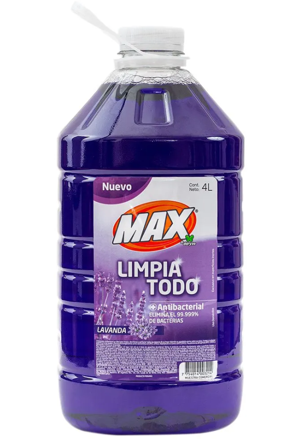LIMPIA TODO ANTIBACTERIAL LAVANDA X GALON 4 LTS - MAX DARYZA